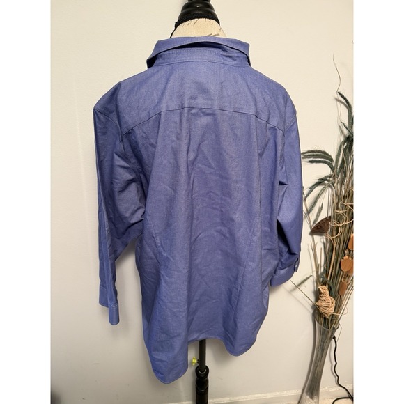 LLBean Other - LLBean Mens Wrinkle Resist Cotton Long Sleeve Button Down Shirt 3X Blue